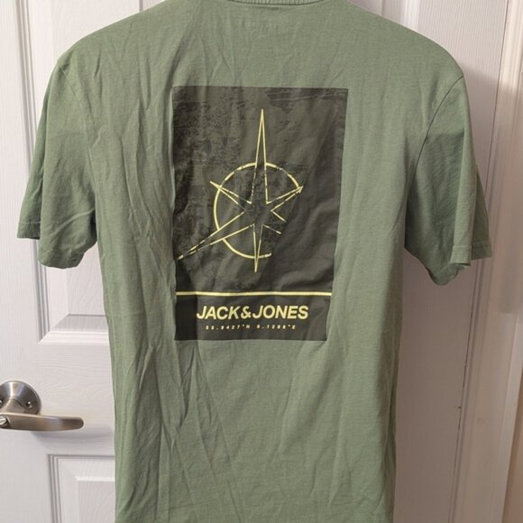 Jack & Jones Men's Green T-Shirt - Picture 3 of 6